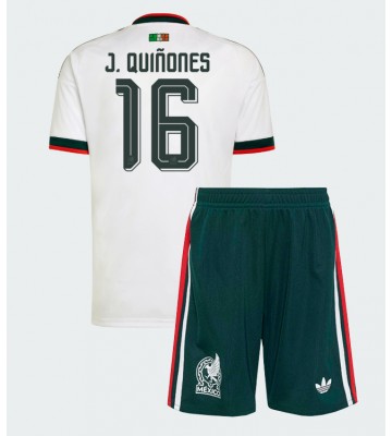 Mexico Julian Quinones #16 Udebanetrøje Børn VM 2026 Kortærmet (+ Korte bukser)
